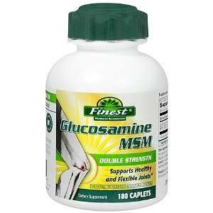  Finest Glucosamine MSM Double Strength Caplets, 180 ea 