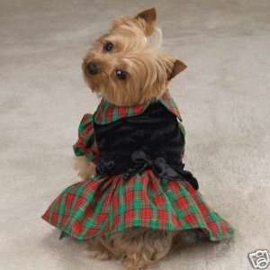 Zack & Zoey Tartan Holiday Dog Dress SMALL:  Kitchen 