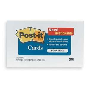  3M Post it Adhesive Ruled Index Card: Office Products