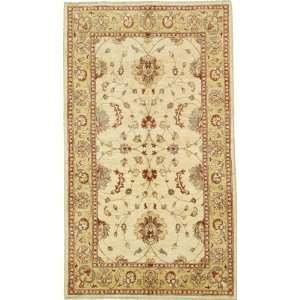    52 x 810 Ivory Hand Knotted Wool Ziegler Rug: Furniture & Decor