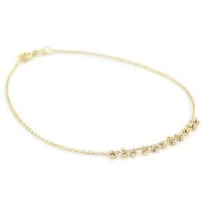  Mizuki 14k Bracelet Cable Chain 7 Gold Flower Beads 
