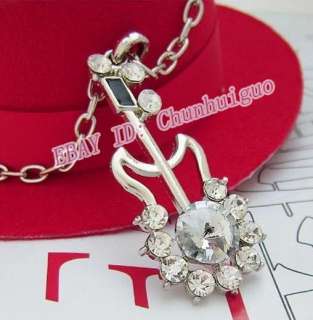 Hot Sale: fashion Lovely violin necklace sweater chain  