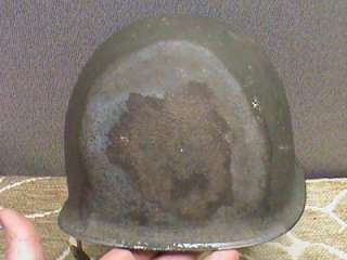 US WWII M 1 FIXED BALE HELMETMcCORD SHELL,MSA LINER  