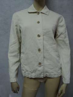 Womens TOMMY BAHAMA Beige Tencel Cotton Jacket Sz SMALL  