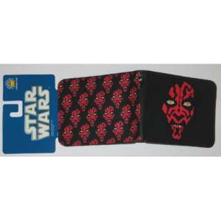 Star Wars Darth Maul Multiple Faces Leather Wallet, NEW UNUSED  
