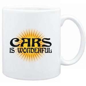  Mug White  Cars is wonderful  Hobbies