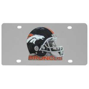  Denver Broncos Stainless Metal License Plate: Sports 
