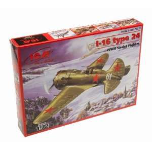  ICM 1/72 I 16 Type 24, WWII Soviet Fighter Toys & Games