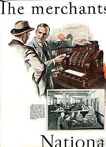1925 National Cash Register AD. Invention Dept 6 Models  