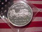  999 fine silver round stagecoa ch design proof like invest in silver 