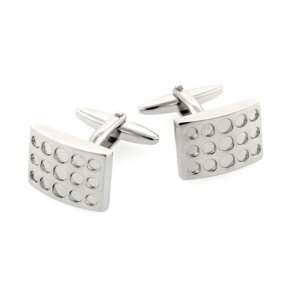   cufflinks with circular indent accents with presentation box Jewelry