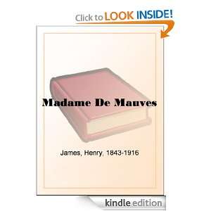 Madame De Mauves Henry James  Kindle Store
