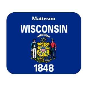  US State Flag   Matteson, Wisconsin (WI) Mouse Pad 