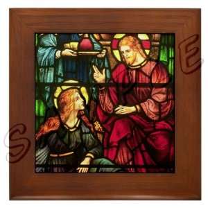 Mary Magdalene and Jesus on a Framed Tile