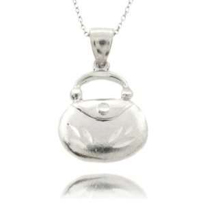  Sterling Silver Handbag Charm Pendant: Jewelry