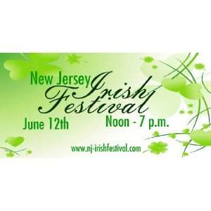    3x6 Vinyl Banner   New Jersey Irish Festival 