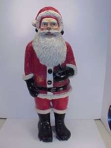 ANTIQUE Full Figure HUGE Plaster Gnome SANTA CLAUS 26  