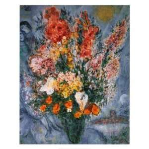   Bouquet De Fleurs   Poster by Marc Chagall (24 x 30)