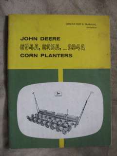 John Deere 694A 695A 894A Corn planter Manual  
