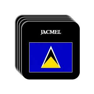  Saint Lucia   JACMEL Set of 4 Mini Mousepad Coasters 