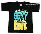   SEXY AND I KNOW IT T SHIRT PARTY ROCK LMFAO FUNNY HUMOR KIDS SIZES