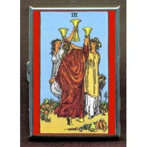 CUPS III TAROT CARD ID Holder, Cigarette Case or Wallet: MADE IN USA 
