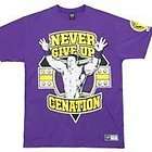 john cena never give purple cenation t shirt wrestling wwe