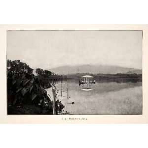  1902 Print Lake Bagendit Island Java Indonesia Landscape 