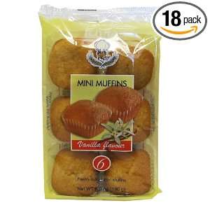 Lazaro Mini Muffins Vanilla Flavour, 6.03 Ounce (Pack of 18)