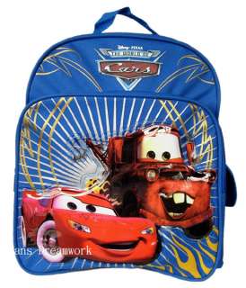 Disney Cars Backpack Lightning McQueen book bag   full  