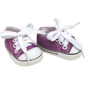 Dolls Sneakers for American Girls Shoes in Purple Canvas 
