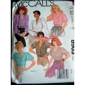  MISSES BLOUSES SIZE 10   MCCALLS SEWING PATTERN 8903 