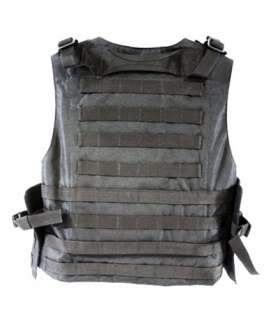 Diamond Tactical Airsoft MOLLE 6Pouch Plate Carrier BLK  