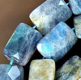 10x14mm A++ Faceted Natural Labradorite Beads 15.5  