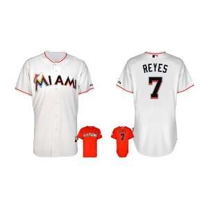 Miami Marlins Authentic MLB Jerseys Jose Reyes White Cool 