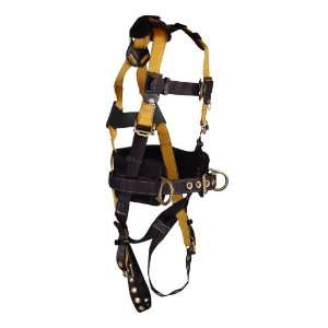 FallTech 7035XL Journeyman Full Body Polyester Harness with 3 D Rings 