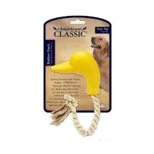 JPI American Classic Duck Head Rubber & Rope, Safe and Durable Dog 