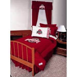 The Ohio State Buckeyes NCAA Twin Bed Size Comforter 