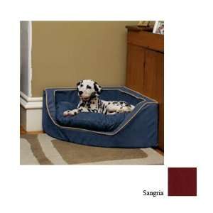   Industries 24052 Medium Luxury Corner Pet Bed   Sangria: Pet Supplies