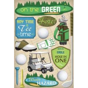 Karen Foster Design   Golf Collection   Cardstock Stickers   Mens Tee 