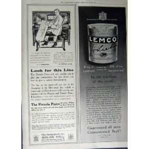  1912 ADVERTISEMENT LEMCO BEEF ORCHESTRELLE PIANO MUSIC 
