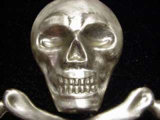 Antique / Vintage Knights Templar Masonic Skull & Bones Black Apron 