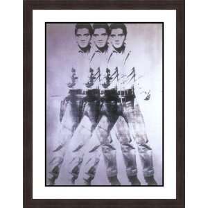  Elvis, 1963 (Triple) by Andy Warhol   Framed Artwork 