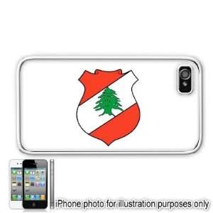  Lebanon Lebanese Republic Emblem Flag Apple Iphone 4 4s 