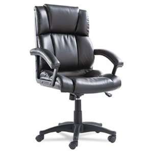   Swivel/Tilt Managers Chair, Soft Touch Leather, Black: Home & Kitchen