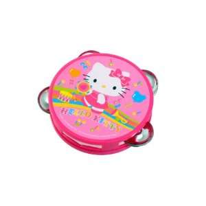  Kitty Sanrio Mini Tambourine Kid Size   Pink: Musical Instruments