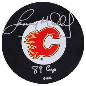 Lanny McDonald Autographed/Hand Signed Hockey Puck (Calgary Flames)