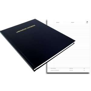 BookFactory® Lab Notebook   Professional Grade   168 Pages, Black 