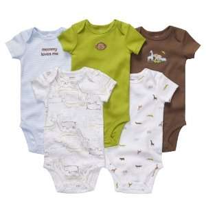 : Carters Baby Boys Little Layette 5 pack Short Sleeve Cotton Knit 