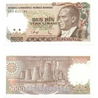 Turkey L.1970 (c.1992) 5000 Lira, Pick 198